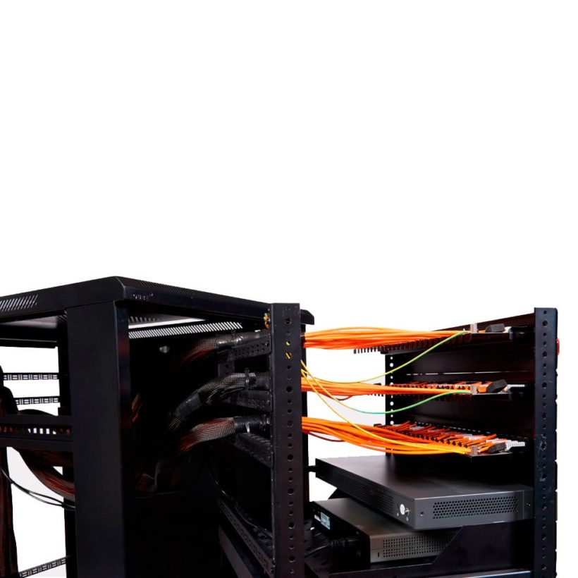 Qube Access 100 Cabinet, Internal Cable Management