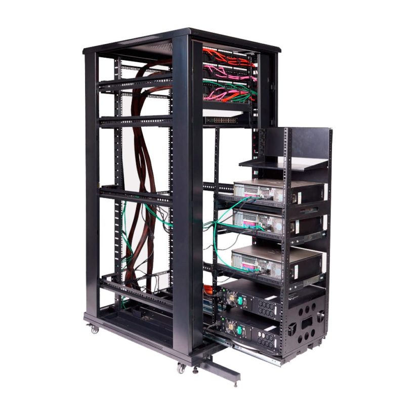 Qube Access 100 Cabinet, with 15U on Rotate